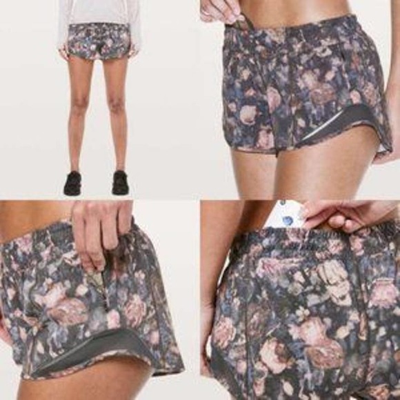 Lululemon Hotty Hot Short II 2.5" Frosted Rose Multi Melanite Sz 10